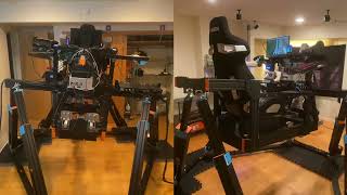 Flight Simulator DIY 6DOF Motion Platform  A show of force [upl. by Yrram]