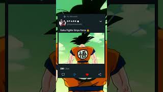 Goku Fights Ginyu force edit viralvideo fyp dragonball goku animeedit edit shorts [upl. by Mattie]