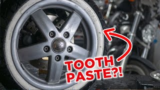 How To Clean Motorcycle White Wall Tires [upl. by Irat]