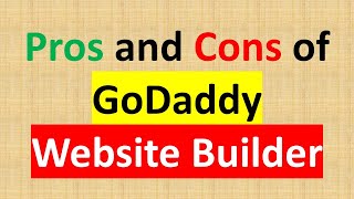 GoDaddy website builder review  pros and cons [upl. by Danforth]