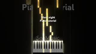 Silent night piano tutorial easy piano music [upl. by Uaerraj]