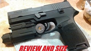 Sig Sauer P250 CompactSubcompact size comparison review [upl. by Keever]