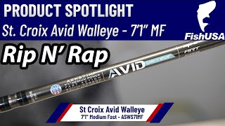 St Croix Avid Series Walleye Spinning Rod  ASWS71MF  When To Use It [upl. by Amieva216]