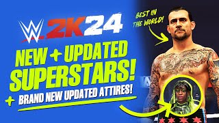 WWE 2K24 19 New amp Updated Superstars [upl. by Anale]