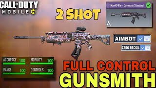 NEW Ultimate Man O War Best Attachment Gunsmith Setup for 2 SHOT Domination In COD MOBILE [upl. by Nnylarak]