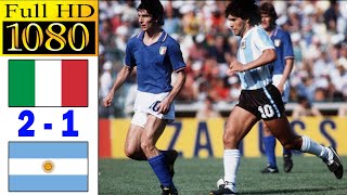 Italy 21 Argentina world cup 1982  Full highlight  1080p HD  Paolo Rossi  Maradona  Kempes [upl. by Liatrice]