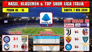 Hasil Liga Italia Tadi Malam  INTER MILAN vs PARMA  ATALANTA vs AC MILAN  Liga Italia 2024 [upl. by Namharludba404]