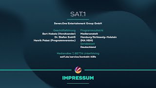 SAT1 DE  Impressum amp Programmtrailer Januar 2024 [upl. by Castle]