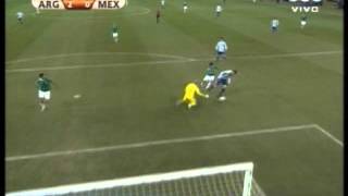 Argentina 3 Mexico 1 Mundial Sudafrica 2010 Los goles Relato Sebastian Vignolo [upl. by Orsay]