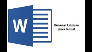 Business Letter  Block Format [upl. by Nyrhtakyram]