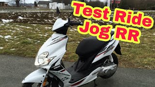 Test Ride  Yamaha Jog RR 49cc [upl. by Ovida139]