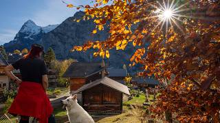 Best places to visit in Switzerland  Autumn in Mürren amp Iseltwald [upl. by Armin]