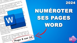 Numérotation de Page Automatique Word 2024  Tutoriel Débutant [upl. by Neffirg]