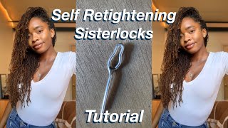 Self Retightening Sisterlocks Tutorial  4 point rotation nappy loc tool amp retightening tips [upl. by Engvall61]