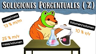 Aprende Soluciones PORCENTUALES con Cheems  Química [upl. by Ardnosac711]