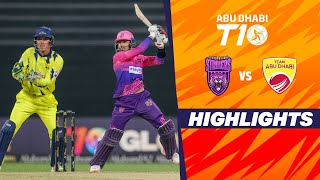 New York Strikers vs Team Abu Dhabi  Abu Dhabi T10  Match 22  Highlights  JioCinema amp Sports18 [upl. by Rahel302]