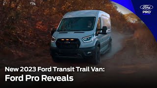 Ford Pro Reveals New 2023 Ford Transit Trail Van  Ford Pro [upl. by Caughey365]