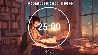 2Hour Study With Me  255 Pomodoro Timer  Persistence  Chill Relaxing Music  Day 13 [upl. by Abehsat852]