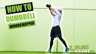 How To Do A DUMBBELL WOODCHOPPER  Exercise Demonstration Video and Guide [upl. by Hefter]