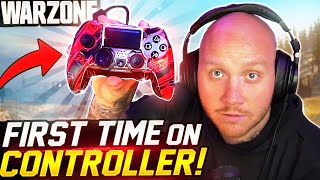 TIMTHETATMAN PLAYS WARZONE WITH A CONTROLLER FIRST TIME [upl. by Kakalina326]