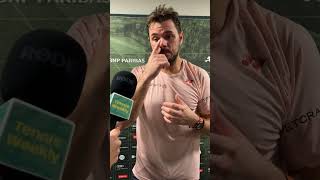 Stan Wawrinka press conference after defeating Andrey Rublev at the BNP Paribas Nordic Open 181024 [upl. by Dnaleel]