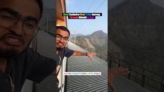 Exclusive First Train Journey on Chenab Bridge indianrailways chenabbridge shorts [upl. by Bucella]