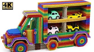 DIY  How to Make Delivery Truck Car Using Magnetic Balls Satisfying [upl. by Aros]