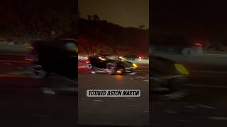 Crashed Aston Martin DBS Superleggera totaled supercar astonmartin dbssuperleggera wrecked [upl. by Ayamat455]