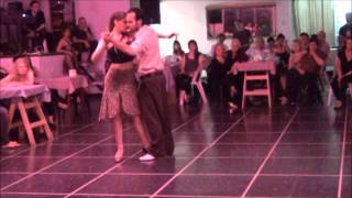 NATASHA LEWINGER Y PABLO RODRIGUEZ bailando el tango ADIOS ARRABAL en FLOREAL MILONGA [upl. by Rudd689]