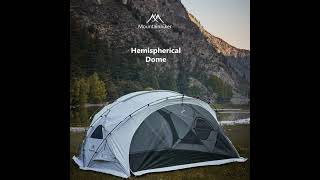 Mounthiker Spring Winter 15D Oxford Rainproof Hemisphere Dome Tent Tunnel Leisure Sun Shelter Camp [upl. by Nylrac263]