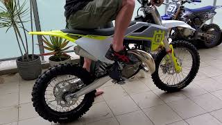 Husqvarna TC 85 big wheel first start up [upl. by Kemble]