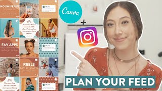 HOW TO PLAN YOUR INSTAGRAM FEED USING CANVA  Why I dont use planning or scheduling apps [upl. by Ordnagela]