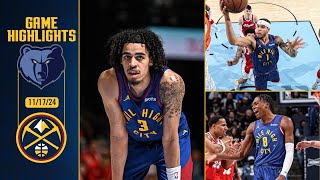 Denver Nuggets vs Memphis Grizzlies Full Game Highlights 📺  111724 [upl. by Ahtan]