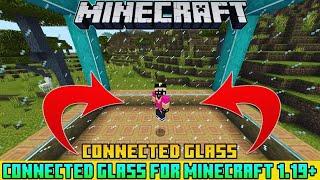 Connected Glass Addon For Minecraft Pe 119  Connected Glass Texture Pack For Minecraft Pe  119 [upl. by Yrgoerg]