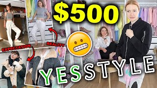 500 YESSTYLE HAUL AND TRY ON CHEAP KOREAN FASHION YesStyle Try On Haul 2021 [upl. by Akciret]