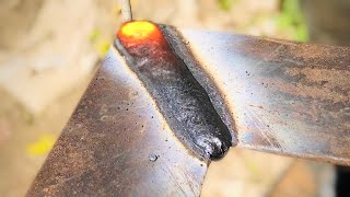 Correct technique of welding in angle iron  welder keeps secret why [upl. by Nnaycart]