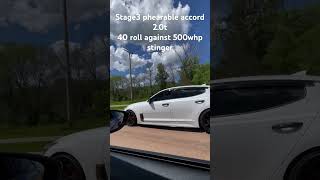 Honda accord 20t vs Kia stinger [upl. by Mollie]