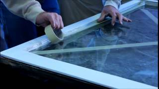 Installing Guide Tape Before Window Glazing [upl. by Seitz426]