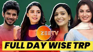 Zee TVs All Shows Full Day Wise TRP Week 39 2024 Vasudha Jaagriti Kaise Mujhe Tum Mil Gaye [upl. by Ahsitan]