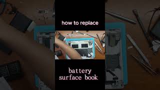 how to replace the battery surface book gen 1 surface microsoftsurface surfacebook [upl. by Eillod]