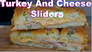 Quick and Easy Turkey And Cheese Sliders [upl. by Ahsatsana]