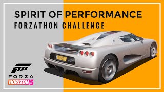 Forza Horizon 5 Spirit of Performance  Forzathon Challenge Guide [upl. by Naillil]