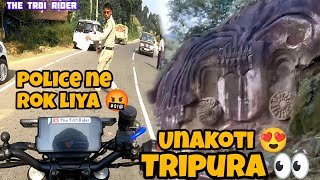 North East Tripura😍  Agartala to unakoti 😍Road par police ne rok liya 🤬😡 [upl. by Ahsait]