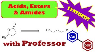 Lactone Synthesis Problem from dibromopropane Organic Chemistry Help Tutorial ester amide [upl. by Litsyrk]