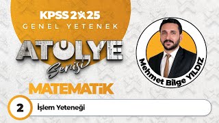 2  İşlem Yeteneği  Mehmet Bilge YILDIZ [upl. by Arahk47]