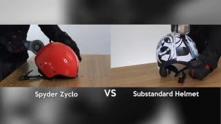 Spyder Zyclo VS Substandard Helmet [upl. by Tomasine]