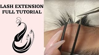 Eyelash Extensions 101  Full Tutorial on Application [upl. by Nauht170]