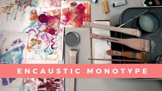 Encaustic Monotype Materials and Technique [upl. by Antonie896]