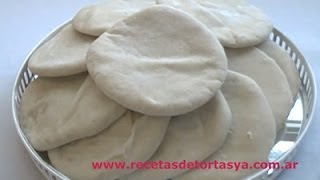 Pan árabe casero  Pan de Pita  Recetas de Tortas YA [upl. by Naitsirhc]