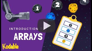 What are Arrays Coding for kids  Kodable [upl. by Rufford]